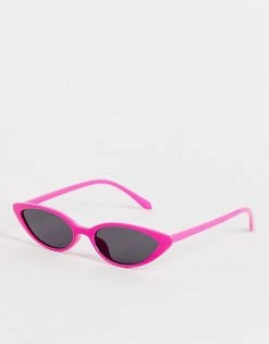 Cheap 🛒 Public Desire Cat Eye 👓 Sunglasses In Neon Pink For Women 🤩