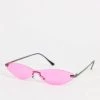 Top 10 ⌛ Public Desire Y2k Cat Eye 👓 Sunglasses In Neon Pink For Women 😀