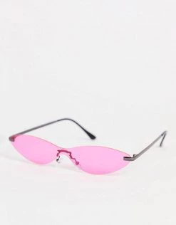 Top 10 ⌛ Public Desire Y2k Cat Eye 👓 Sunglasses In Neon Pink For Women 😀 -Outlet Women's Public Desire Store unnamed file 109