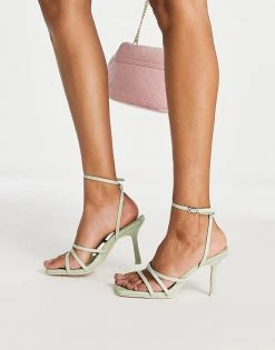 Best reviews of 🛒 Public Desire Mademoiselle Woven Footbed Heel 🩴 Sandals In Green For Women Sage Green ✨ -Outlet Women's Public Desire Store unnamed file 1192