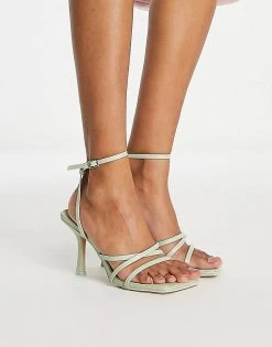 Best reviews of 🛒 Public Desire Mademoiselle Woven Footbed Heel 🩴 Sandals In Green For Women Sage Green ✨ -Outlet Women's Public Desire Store unnamed file 1193