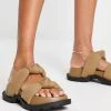Brand new ⌛ Public Desire Wide Fit Kiwi Padded Knot Chunky 🩴 Sandals In Mocca For Women 😍 -Outlet Women's Public Desire Store unnamed file 1210