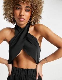 Wholesale ๐ Public Desire Wrap Front Beach Jumpsuit In Black Satin For Women โ 9 Wholesale ๐ Public Desire Wrap Front Beach Jumpsuit In Black Satin For Women โ -Outlet Women's Public Desire Store unnamed file 132