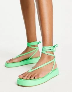 Best reviews of ❤️ Public Desire Wide Fit Beachbabe Flatform 🩴 Sandals In Neon Green For Women 🎁 -Outlet Women's Public Desire Store unnamed file 1323