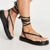 Promo ✔️ Public Desire Wide Fit Beachbabe Flatform 🩴 Sandals In Black For Women ✨ -Outlet Women's Public Desire Store unnamed file 1325
