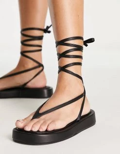 Cheap ⭐ Public Desire Beachbabe Flatform 🩴 Sandals In Black For Women 🧨 -Outlet Women's Public Desire Store unnamed file 1369