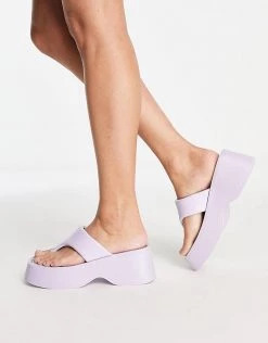Best reviews of ⌛ Public Desire Kaye Chunky Flatform 🩴 Sandals In Lilac For Women 💯 -Outlet Women's Public Desire Store unnamed file 1443
