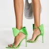 Best reviews of 🌟 Public Desire Zeal Oversized Bow Heel 🩴 Sandals In Green For Women 🤩 -Outlet Women's Public Desire Store unnamed file 1590