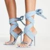 Promo 🤩 Public Desire Wide Fit Brunchin Wrap Ankle Heel 🩴 Sandals In Blue For Women Pastel Blue 🌟 -Outlet Women's Public Desire Store unnamed file 1675
