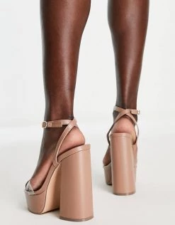 Wholesale 😍 Public Desire Wide Fit Manhatton Platform High Heeled 🩴 Sandals In Toffee Pu For Women 🥰 9 Wholesale 😍 Public Desire Wide Fit Manhatton Platform High Heeled 🩴 Sandals In Toffee Pu For Women 🥰 -Outlet Women's Public Desire Store unnamed file 1772