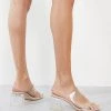 Hot Sale 😀 Public Desire Wide Fit Aries Mules With Clear Straps In Beige For Women ⌛ -Outlet Women's Public Desire Store unnamed file 1785