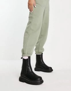 Brand new 😍 Public Desire Wide Fit Concept Curved Sole Chelsea 🥾 Boots In Black For Women 🔥 -Outlet Women's Public Desire Store unnamed file 1823