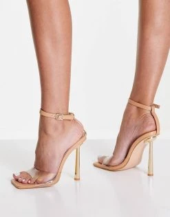 Top 10 🛒 Public Desire Monroe Heel 🩴 Sandals In Beige For Women 🔔 -Outlet Women's Public Desire Store unnamed file 2077