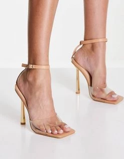 Top 10 🛒 Public Desire Monroe Heel 🩴 Sandals In Beige For Women 🔔 -Outlet Women's Public Desire Store unnamed file 2079