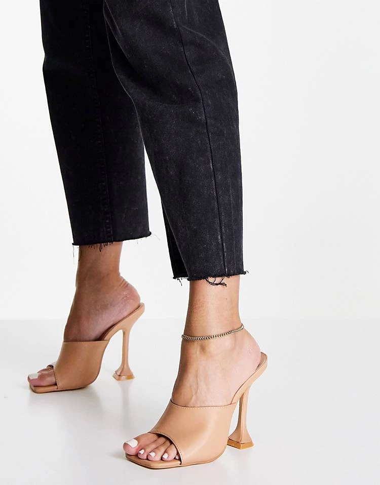 Cheap 😉 Public Desire Wide Fit Flame Heeled Mules In Beige Patent For Women Beige Pu 👏 6 Cheap 😉 Public Desire Wide Fit Flame Heeled Mules In Beige Patent For Women Beige Pu 👏 - Image 4