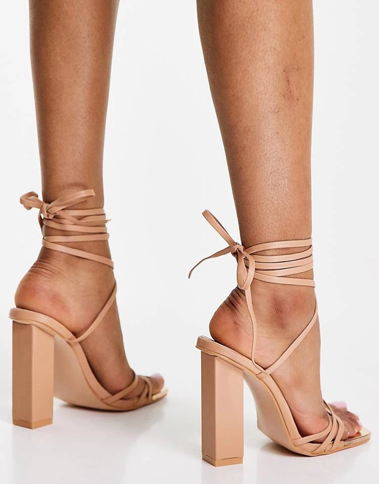 Promo ๐ Public Desire Wide Fit Amira Block Heel ๐ฉด Sandals In Beige For Women Beige Pu ๐ 4 Promo ๐ Public Desire Wide Fit Amira Block Heel ๐ฉด Sandals In Beige For Women Beige Pu ๐ - Image 2