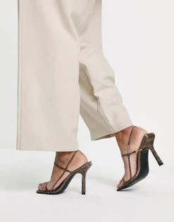Best reviews of 🤩 Public Desire Rayelle Heel 🩴 Sandals In Brown Croc For Women 🎉 -Outlet Women's Public Desire Store unnamed file 2467
