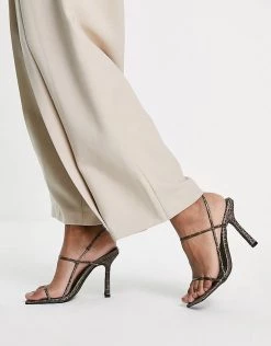Best reviews of 🤩 Public Desire Rayelle Heel 🩴 Sandals In Brown Croc For Women 🎉 -Outlet Women's Public Desire Store unnamed file 2469