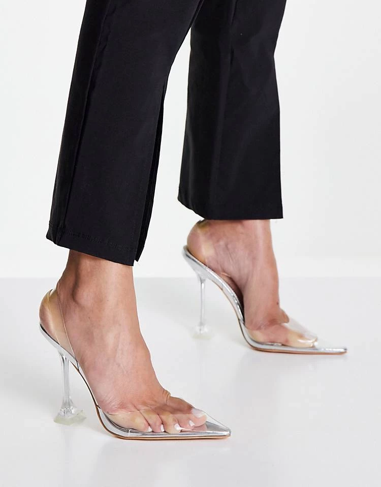 Best Pirce ๐ฅ Public Desire X Kenza Slingback ๐ Heels In Clear For Women Clear Perspex ๐ 6 Best Pirce ๐ฅ Public Desire X Kenza Slingback ๐ Heels In Clear For Women Clear Perspex ๐ - Image 4