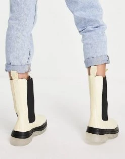 Top 10 😀 Public Desire Wide Fit Winter Translucent Sole 🥾 Boots In Cream For Women 👍 -Outlet Women's Public Desire Store unnamed file 2752