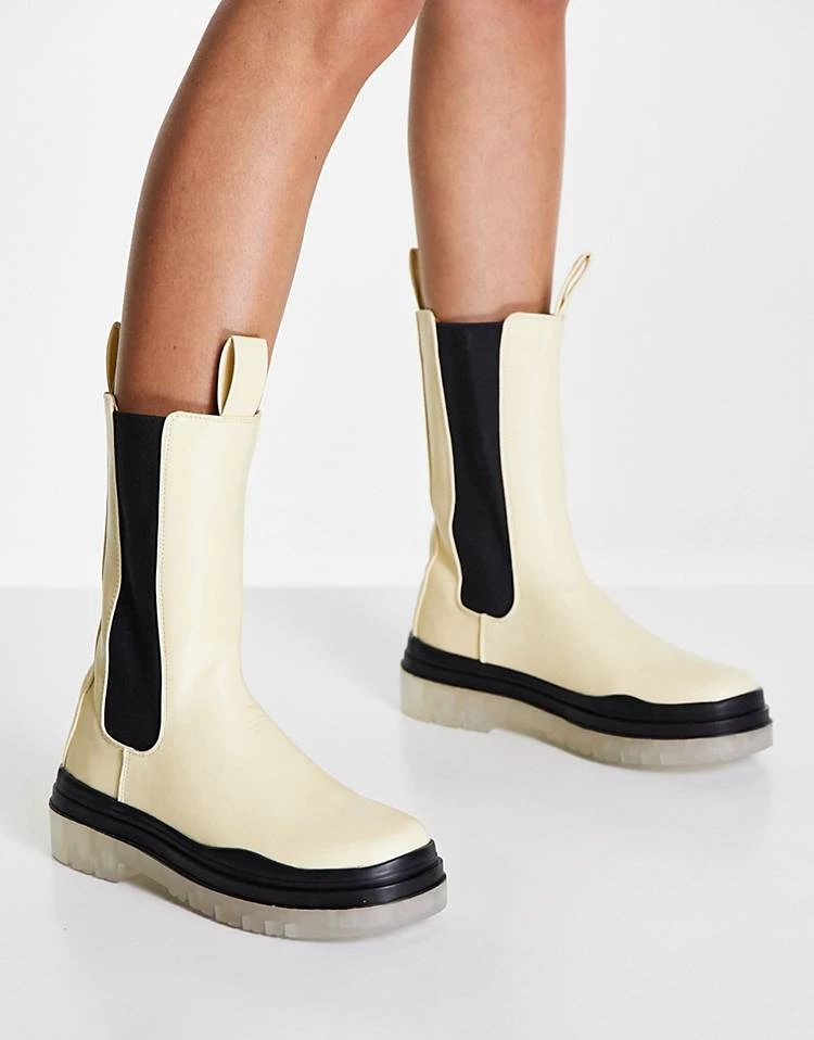 Cheap โญ Public Desire Wynter Translucent Sole ๐ฅพ Boots In Cream For Women ๐ฅ 3 Cheap โญ Public Desire Wynter Translucent Sole ๐ฅพ Boots In Cream For Women ๐ฅ