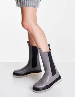 Top 10 🛒 Public Desire Wynter Translucent Sole 🥾 Boots In Grey For Women 😍 -Outlet Women's Public Desire Store unnamed file 2767