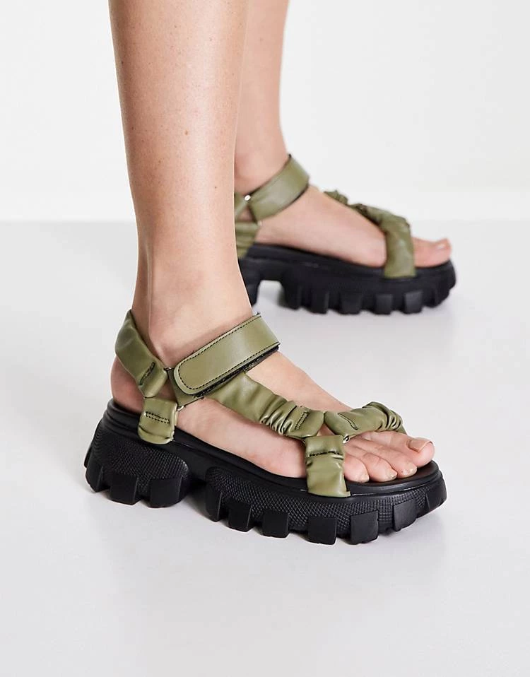 Budget ๐ Public Desire Expectation Chunky ๐ฉด Sandals In Olive For Women ๐ 4 Budget ๐ Public Desire Expectation Chunky ๐ฉด Sandals In Olive For Women ๐ - Image 2