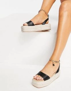 Best reviews of 🧨 Public Desire Dubai Flatform Espadrille 🩴 Sandals With Padlock Detail In Black For Women 🎁 -Outlet Women's Public Desire Store unnamed file 2818