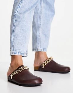 Best reviews of 😉 Public Desire Isabel Mule Clogs With Chain Trim In Brown For Women Brown Pu ❤️ -Outlet Women's Public Desire Store unnamed file 2847