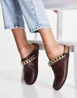 Best reviews of 😉 Public Desire Isabel Mule Clogs With Chain Trim In Brown For Women Brown Pu ❤️ -Outlet Women's Public Desire Store unnamed file 2848