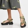 Brand new ⭐ Public Desire Wide Fit Expectation Chunky 🩴 Sandals In Olive For Women 🔥