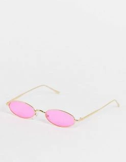 Brand new 🧨 Public Desire Mini Oval 👓 Sunglasses In Neon Pink For Unisex 🛒 -Outlet Women's Public Desire Store unnamed file 29