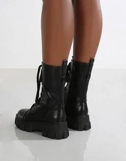 Budget ⭐ Public Desire Intention Chunky Lace Up 🥾 Boots With Removeable Pouch In Black For Women ✨ 9 Budget ⭐ Public Desire Intention Chunky Lace Up 🥾 Boots With Removeable Pouch In Black For Women ✨ -Outlet Women's Public Desire Store unnamed file 2927