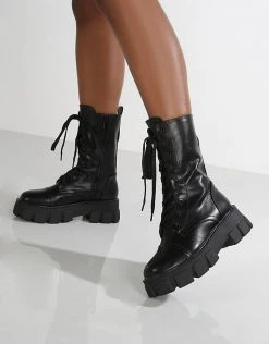 Budget ⭐ Public Desire Intention Chunky Lace Up 🥾 Boots With Removeable Pouch In Black For Women ✨ 10 Budget ⭐ Public Desire Intention Chunky Lace Up 🥾 Boots With Removeable Pouch In Black For Women ✨ -Outlet Women's Public Desire Store unnamed file 2928