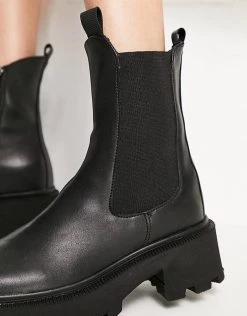 Discount 🎉 Public Desire Inno Chunky Chelsea Boot For Women Black ✔️ -Outlet Women's Public Desire Store unnamed file 2978