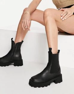 Discount 🎉 Public Desire Inno Chunky Chelsea Boot For Women Black ✔️ -Outlet Women's Public Desire Store unnamed file 2979