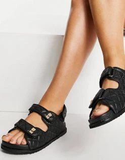 Brand new 🥰 Public Desire Wide Fit Carmen Chunky Grandad 🩴 Sandals In Black Quilt For Women Black Pu ✔️ 10 Brand new 🥰 Public Desire Wide Fit Carmen Chunky Grandad 🩴 Sandals In Black Quilt For Women Black Pu ✔️ -Outlet Women's Public Desire Store unnamed file 2993