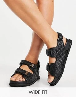 Brand new 🥰 Public Desire Wide Fit Carmen Chunky Grandad 🩴 Sandals In Black Quilt For Women Black Pu ✔️ 11 Brand new 🥰 Public Desire Wide Fit Carmen Chunky Grandad 🩴 Sandals In Black Quilt For Women Black Pu ✔️ -Outlet Women's Public Desire Store unnamed file 2994