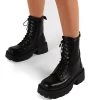 Top 10 ⌛ Public Desire Leader Chunky Lace Up 🥾 Boots In Black For Women 🎁 -Outlet Women's Public Desire Store unnamed file 2995