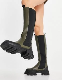 Best Pirce ✨ Public Desire Monique Chunky Knee 🥾 Boots In Khaki For Women 👍 10 Best Pirce ✨ Public Desire Monique Chunky Knee 🥾 Boots In Khaki For Women 👍 -Outlet Women's Public Desire Store unnamed file 3048