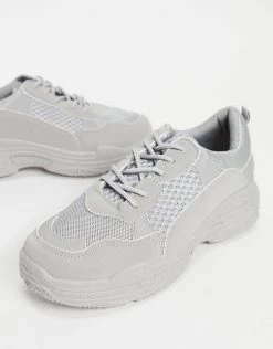 Wholesale 🔥 Public Desire Fiyah Chunky Trainers In Grey For Women 🌟 -Outlet Women's Public Desire Store unnamed file 3102