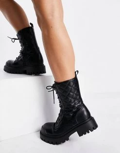 Best Pirce ✨ Public Desire Outstanding Chunky Flat Ankle 🥾 Boots In Black For Women 😍 9 Best Pirce ✨ Public Desire Outstanding Chunky Flat Ankle 🥾 Boots In Black For Women 😍 -Outlet Women's Public Desire Store unnamed file 3137