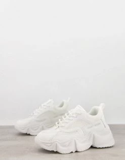 Best deal 👍 Public Desire Temper Chunky Trainers In White For Women 💯 -Outlet Women's Public Desire Store unnamed file 3144