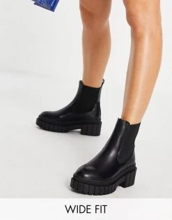 Budget 👏 Public Desire Wide Fit Zenya Chunky Chelsea 🥾 Boots In Black For Women ⌛ 11 Budget 👏 Public Desire Wide Fit Zenya Chunky Chelsea 🥾 Boots In Black For Women ⌛ -Outlet Women's Public Desire Store unnamed file 3149