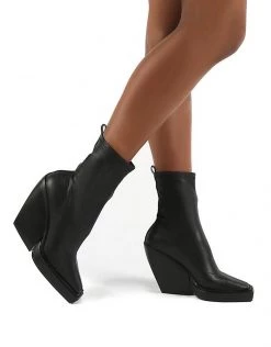 Top 10 🛒 Public Desire Rae Pull On 🥾 Boots With Metal Detail In Black For Women 🎉 -Outlet Women's Public Desire Store unnamed file 3173