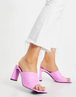 Best reviews of 🛒 Public Desire Wide Fit Vice Heeled Mules With Statement Toe In Bubblegum For Women 💯 -Outlet Women's Public Desire Store unnamed file 3287