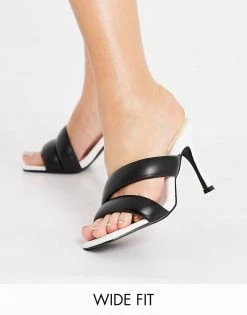 Best reviews of 🔔 Public Desire Wide Fit Calm Padded Mules In Monochrome For Women 🔥 -Outlet Women's Public Desire Store unnamed file 3299