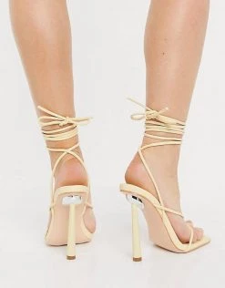 Best Sale 💯 Public Desire Wide Fit Lacey Heeled 🩴 Sandals With Ankle Tie In Vanilla For Women ✔️ 9 Best Sale 💯 Public Desire Wide Fit Lacey Heeled 🩴 Sandals With Ankle Tie In Vanilla For Women ✔️ -Outlet Women's Public Desire Store unnamed file 3322