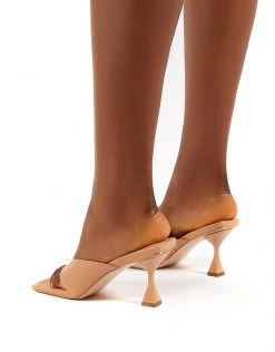 Coupon 🔔 Public Desire Harlie Mules In Beige For Women ✨ -Outlet Women's Public Desire Store unnamed file 3338