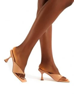 Coupon 🔔 Public Desire Harlie Mules In Beige For Women ✨ -Outlet Women's Public Desire Store unnamed file 3339